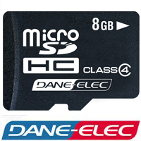 כרטיס זיכרון microSD 8GB