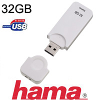 זיכרון נייד בנפח ענק 32GB עם 10 שנות אחריות HAMA