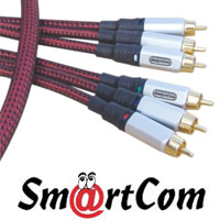 כבל וידאו קומפוננט YUV באורך 2 מטר SmartCom
