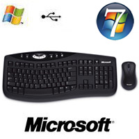 מקלדת ועכבר אלחוטיים Microsoft Desktop 2000