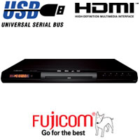נגן DivX DVD עם יציאת FUJICOM HDMI