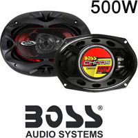 זוג רמקולים 6x9 בהספק BOSS 500W