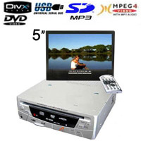 ר. דיסק DIVX DVD לרכב כולל USB ו SD-CARD ומסך 5"