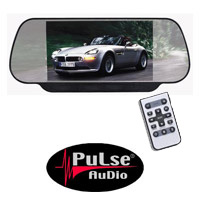 מסך מראה בגודל 7" TFT LCD+שלט Pulse Audio