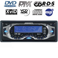 ר. דיסק MP3 DVD כולל RDS המציג שמות תחנות הרדיו