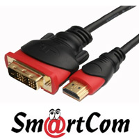 כבל HDMI - DVI/D באורך 2 מטר SmartCom