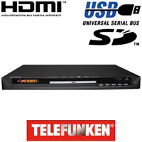 נגן DVD DivX+ יציאת HDMI מבצע אפסקייל TELEFUNKEN