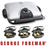 הפלא-גריל הבריאותי עם 5 פלטות GEORGE FOREMAN