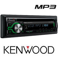 רדיו דיסק לרכב קורא MP3 בעוצמה של KENWOOD 50X4 W