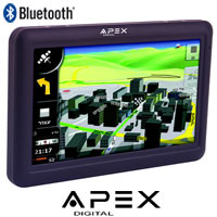 מכשיר ניווט GPS עם מסך ''5 BT ותכנת APEX IGO7