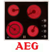 כיריים קרמיות 4 משטחי בישול מסגרת נירוסטה AEG
