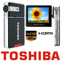 מצלמת וידאו דיגיטלית TOSHIBA CAMILEO S10+מתנות