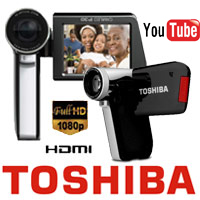 מצלמת וידאו דיגיטלית TOSHIBA P30-Flash+מתנה