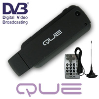 מקלט USB דיגיטלי  DVB-T למחשב נייד/נייח QUE