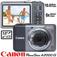 מצלמה דיגיטלית זום אופטי Canon A2000 X6 מחודשת