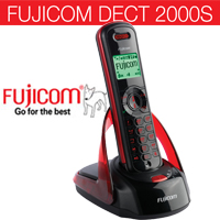 טלפון אלחוטי עיצוב מדהים + דיבורית FUJICOM 2000S