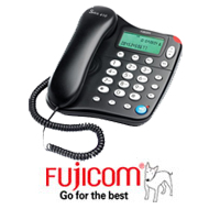 טלפון שולחני עם צג ודיבורית  FUJICOM SPIRIT