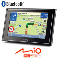 מכשיר ניווט GPS מסך ''4.3 תקשורת Mio Moov 360 BT