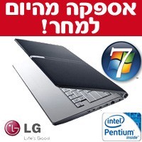 מחשב נייד "13.3 מעבד SU4100 דגם: LG T380-RB1