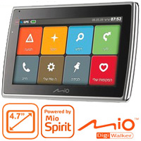 מערכת ניווט "4.7 ואופציית TMC מובנה Spirit S505