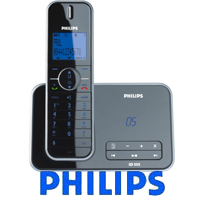טלפון אלחוטי DECT מעוצב+משיבון PHILIPS ID555