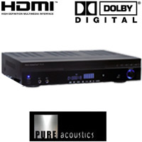 רסיבר קולנוע ביתי +PURE ACOUSTICS DVD מתצוגה