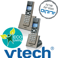 טלפון אלחוטי DECT עם שלוחה נוספת Vtech VT1032T