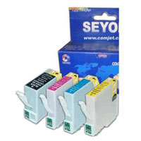 סט ראשים צהוב,אדום,כחול,שחור - Epson Stylus