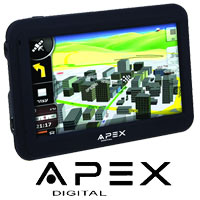 מכשיר ניווט GPS מסך ''4.3 ותכנת IGO7 תוצרת APEX