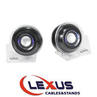 רמקולים עם תאורת LED למחשב בחיבור LEXUS Usb