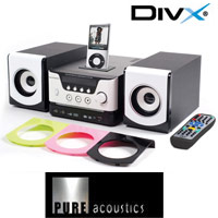 מערכת מיקרו DVD+תחנת עגינה ל-Pure Acoustics IPOD