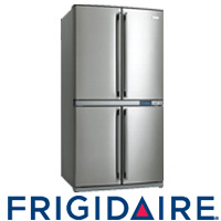 מקרר 4 דלתות בעיצוב נירוסטה מוברשת Frigidaire