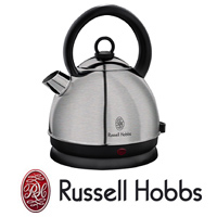 קומקום נירוסטה עגול בעיצוב רטרו RUSSELL HOBBS
