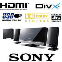 מערכת קולנוע ביתי 2.1 מעוצבת SONY דגם DAV-F200