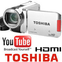 מצלמת וידאו Flash HD יציאת TOSHIBA X100 HDMI