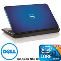 מחשב נייד "15.6 Core i3 דגם: Dell Inspiron N5010