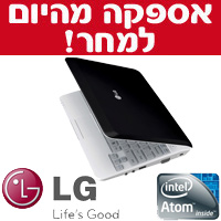 מחשב נייד "10 LED מעבד N450 דגם: LG X140