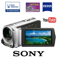 מצלמת וידאו פלאש זום אופטי Sony DCR-SX33 X60