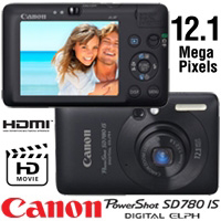 מצלמה דיגיטלית 12.1 מגה Canon SD780 מחודשת
