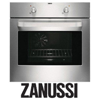 תנור אפיה בנוי מכני טורבו בגימור נירוסטה ZANUSSI