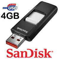 זכרון נייד בנפח SANDISK Cruzer 4GB