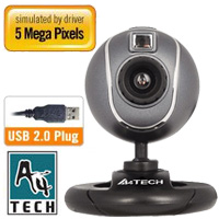 מצלמת אינטרנט באיכות 5MP בחיבור A4TECH USB