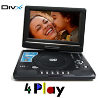 נגן DVD נייד+מסך מסתובב בגודל 9.1" 4Play
