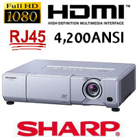 מקרן SHARP 4200ANSI Full HD 1080P דגם:PG-D4010X