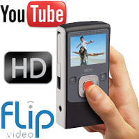 מצלמת וידאו HD זיכרון מובנה FLIP ULTRA 8GB