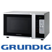 תנור מיקרוגל טורבו גריל בגימור כסוף Grundig 