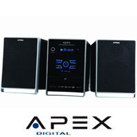 מערכת מיקרו סטריאו קורא MP3 של APEX דגם:AD133