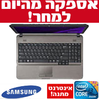 מחשב נייד ''15.6 מעבד Core i3 דגם: SAMSUNG R540
