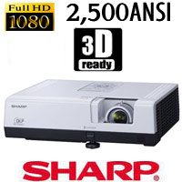 מקרן קולנוע בייתי SHARP PG-D2500X 3D 2500ANSI