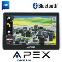 מכשיר ניווט GPS מסך ''7 תכנת IGO כולל דיבורית BT